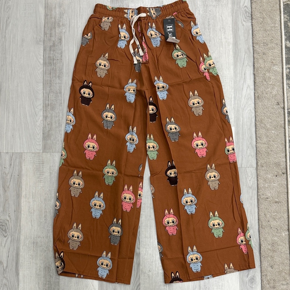 Labubu Brown Pajama Pants